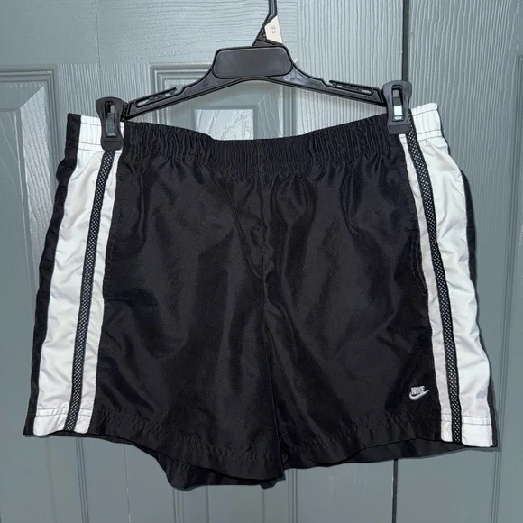 Nike Black and White Athletic Shorts - Picture 1 of 4